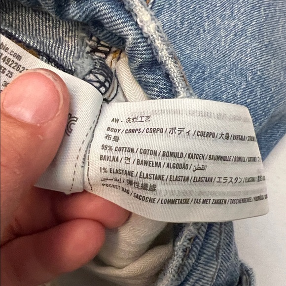 ABERCROMBIE & FITCH THE DAD SHORT HIGH RISE CURVE LOVE SIZE 28/6 - Picture 8 of 12